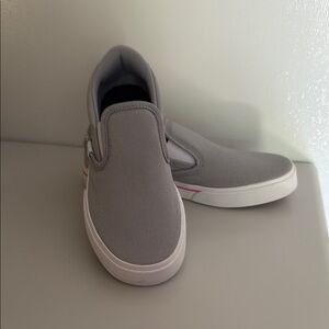NWOT Adidas Gray Flats with Elastic Panels